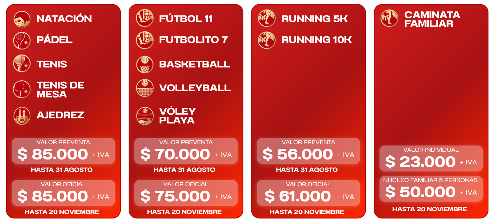 PRECIOS CG2026